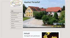 Desktop Screenshot of gasthofparzefall.de