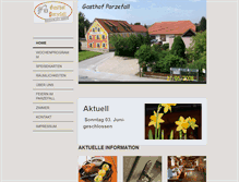 Tablet Screenshot of gasthofparzefall.de